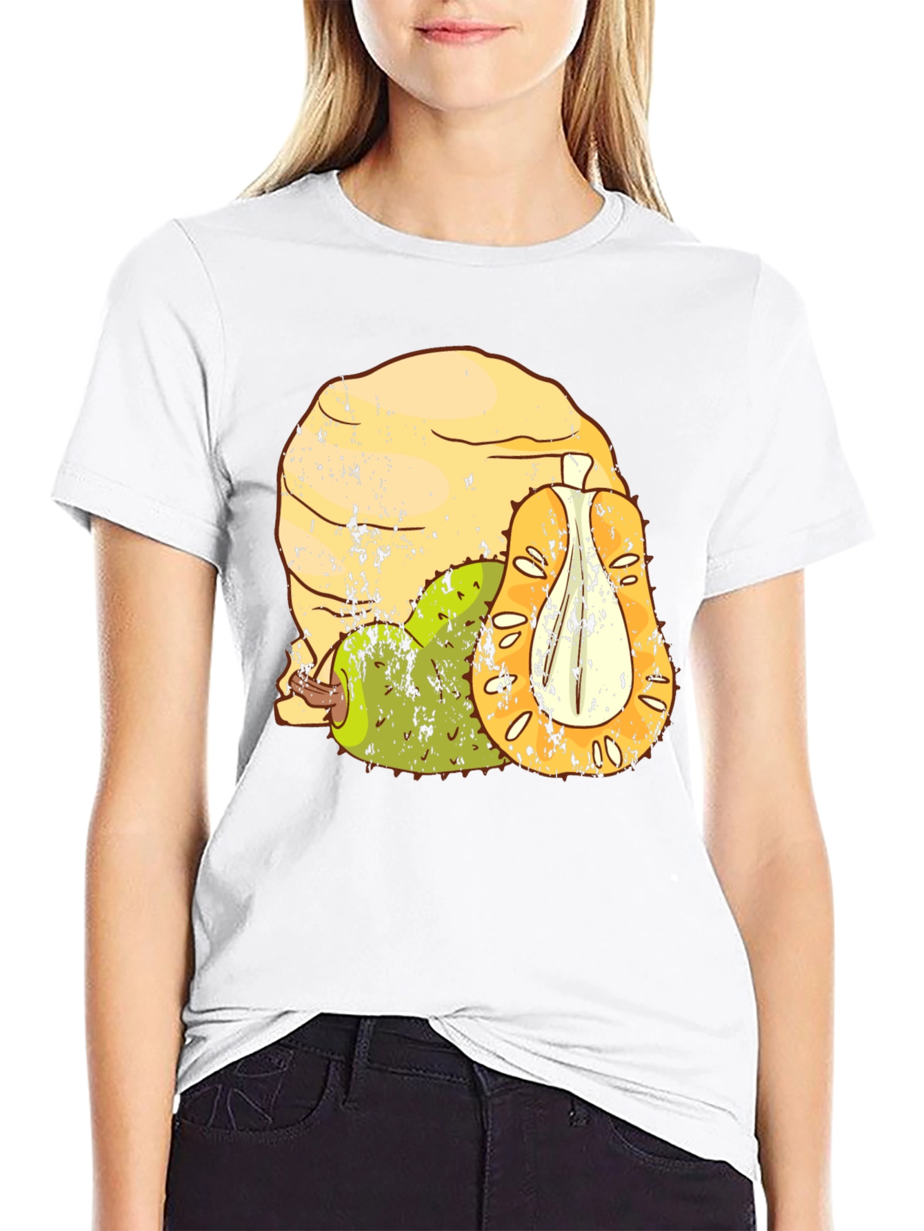 Jackfruit Graphic Tee - Unisex Black T-Shirt