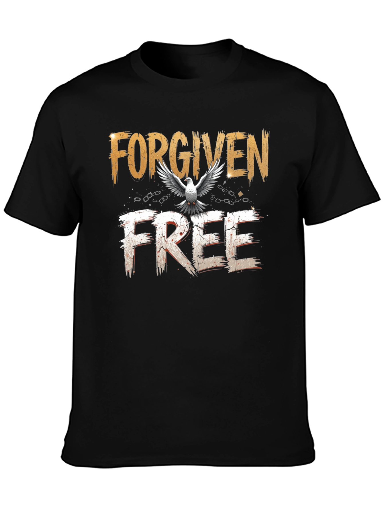 Forgiven Free Christian T-Shirt Dove Graphic Tee