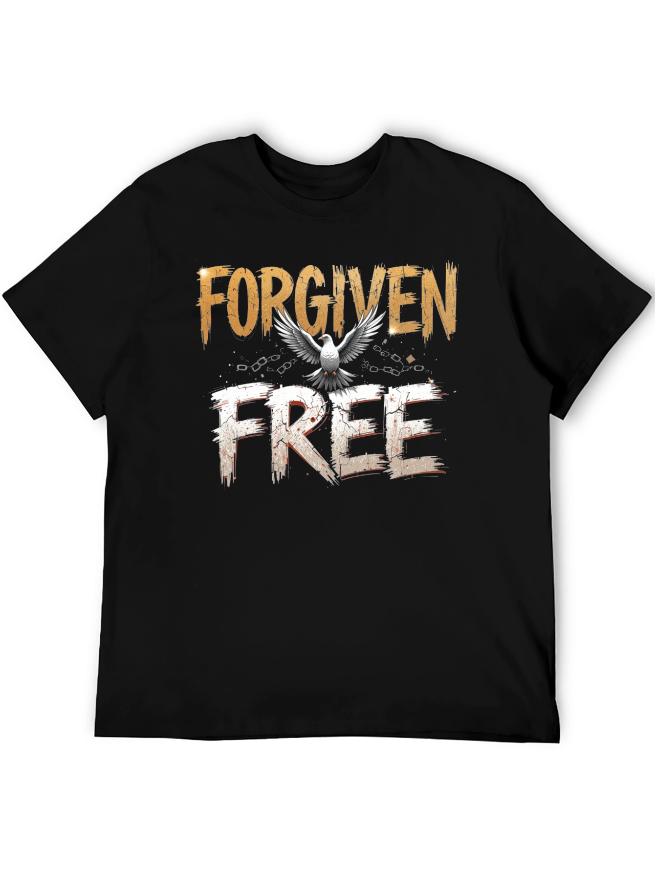 Forgiven Free Christian T-Shirt Dove Graphic Tee