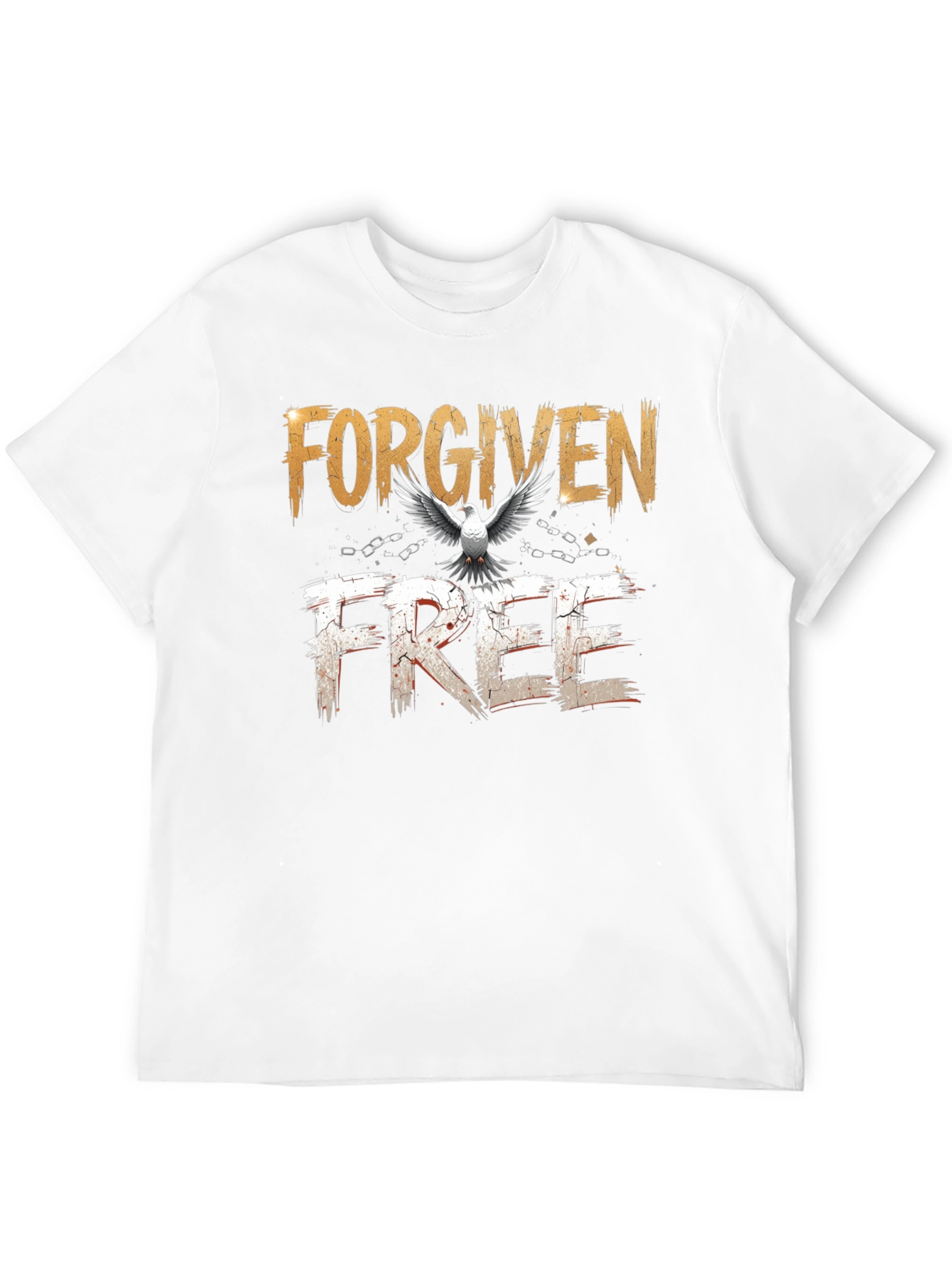 Forgiven Free Christian T-Shirt Dove Graphic Tee