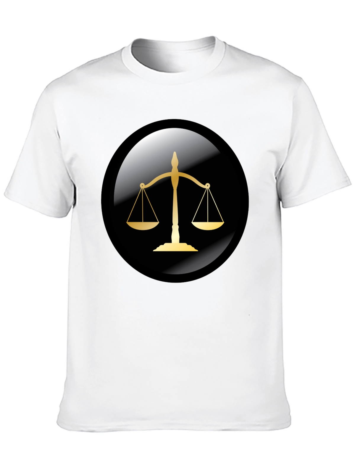 Scales of Justice Graphic Tee - Black