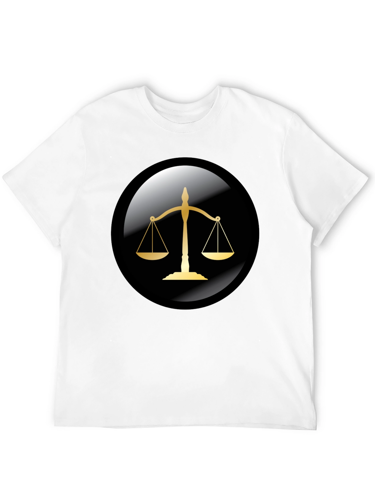 Scales of Justice Graphic Tee - Black