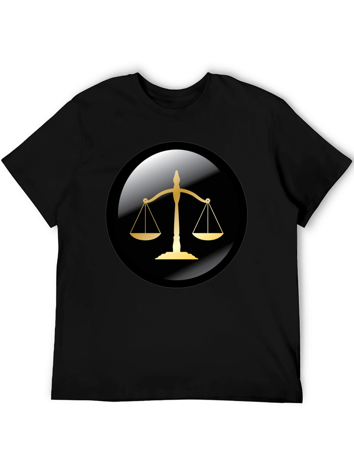 Scales of Justice Graphic Tee - Black