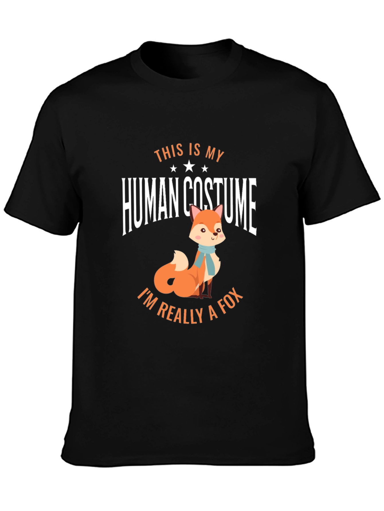Funny Human Costume Fox T-Shirt