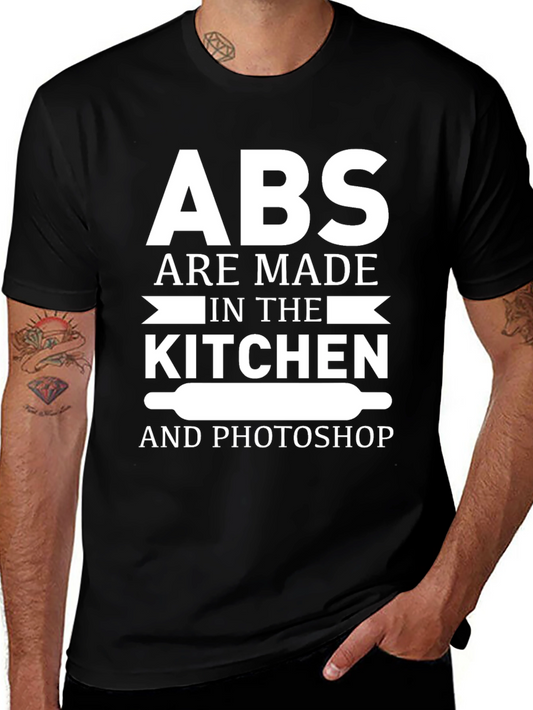ABS Kitchen & Photoshop Black T-Shirt