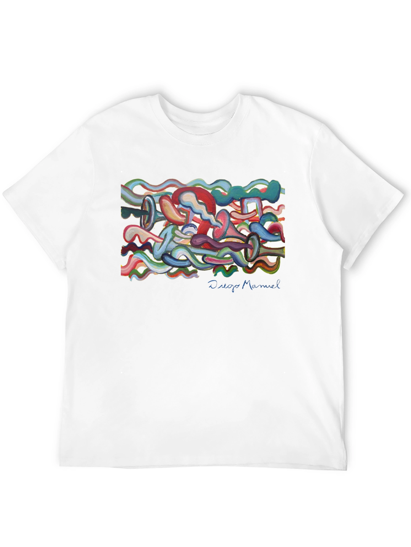 Abstract Art Black T-Shirt - Unique Design