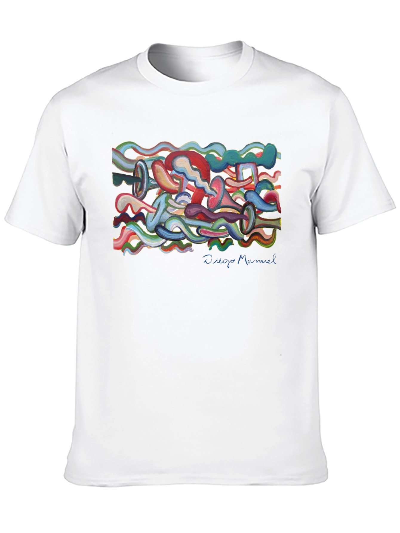 Abstract Art Black T-Shirt - Unique Design