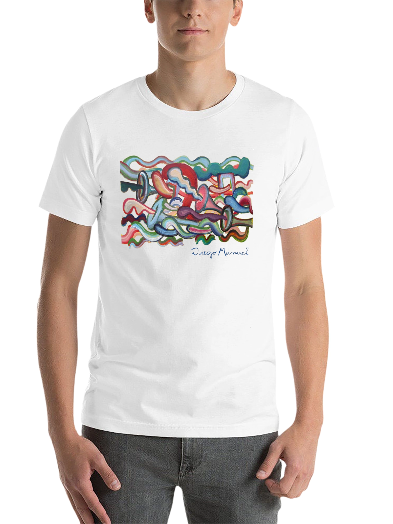 Abstract Art Black T-Shirt - Unique Design