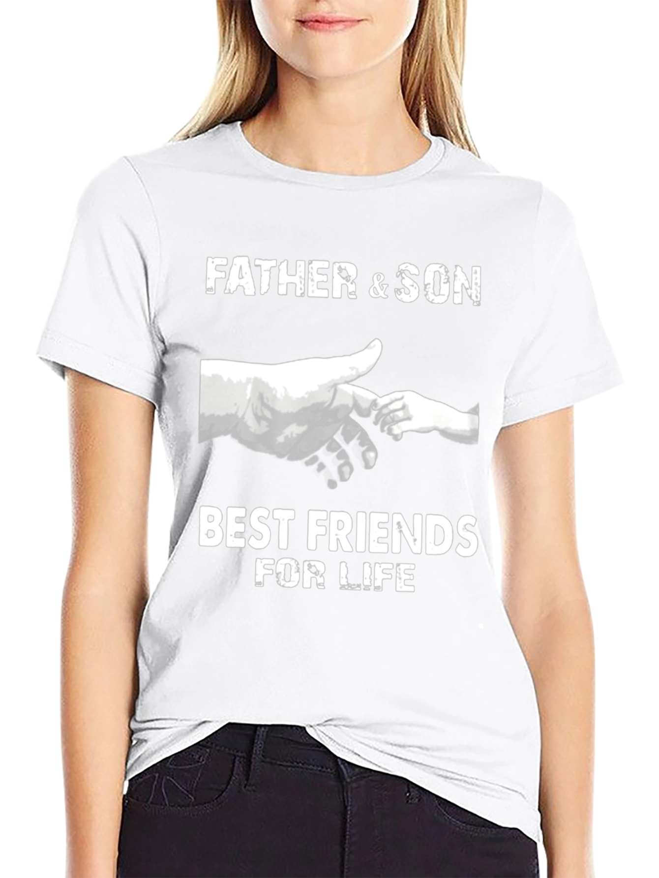 Father & Son Best Friends T-Shirt - Black