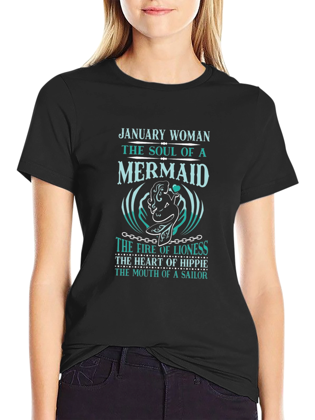January Woman Mermaid Soul Graphic Tee