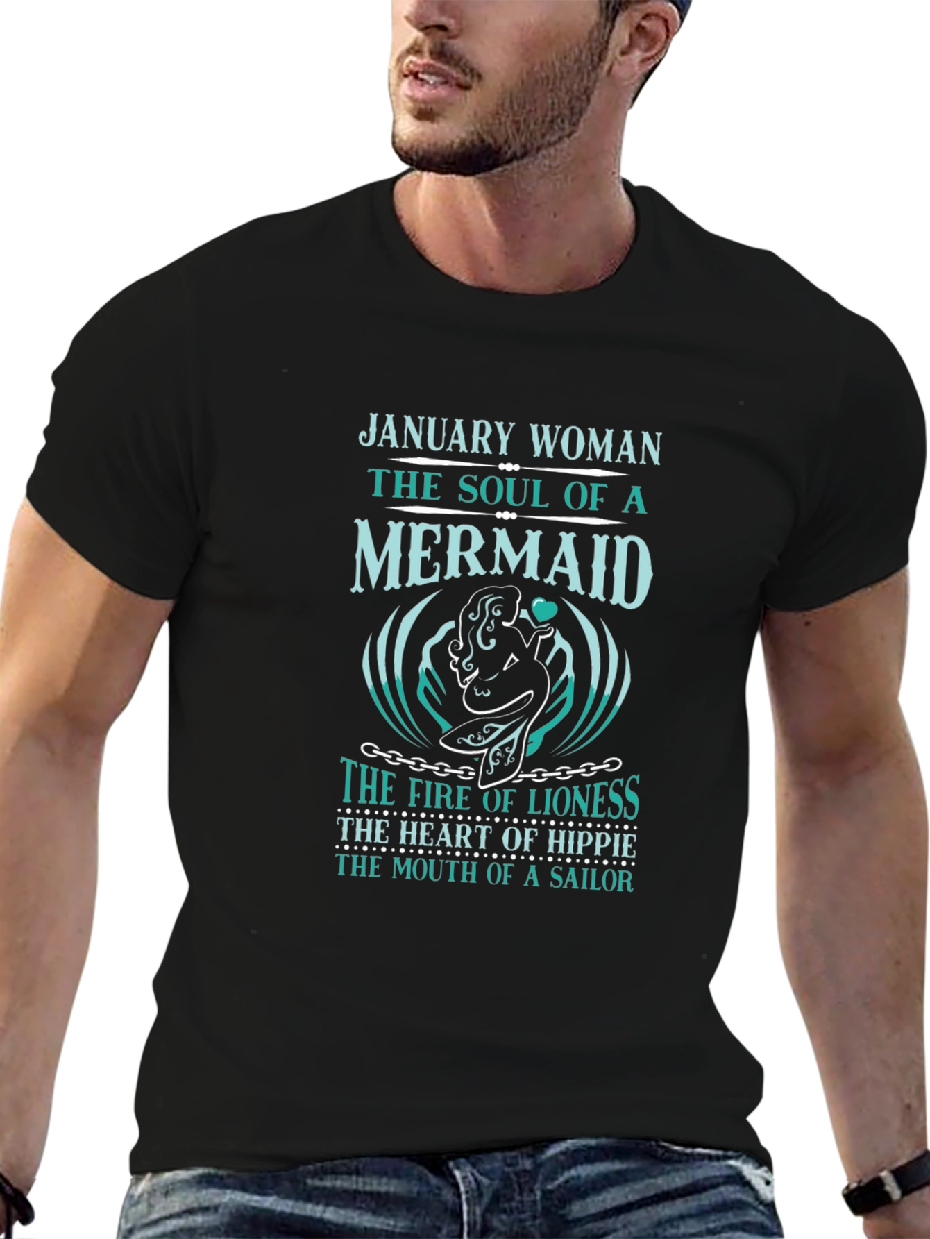 January Woman Mermaid Soul Graphic Tee