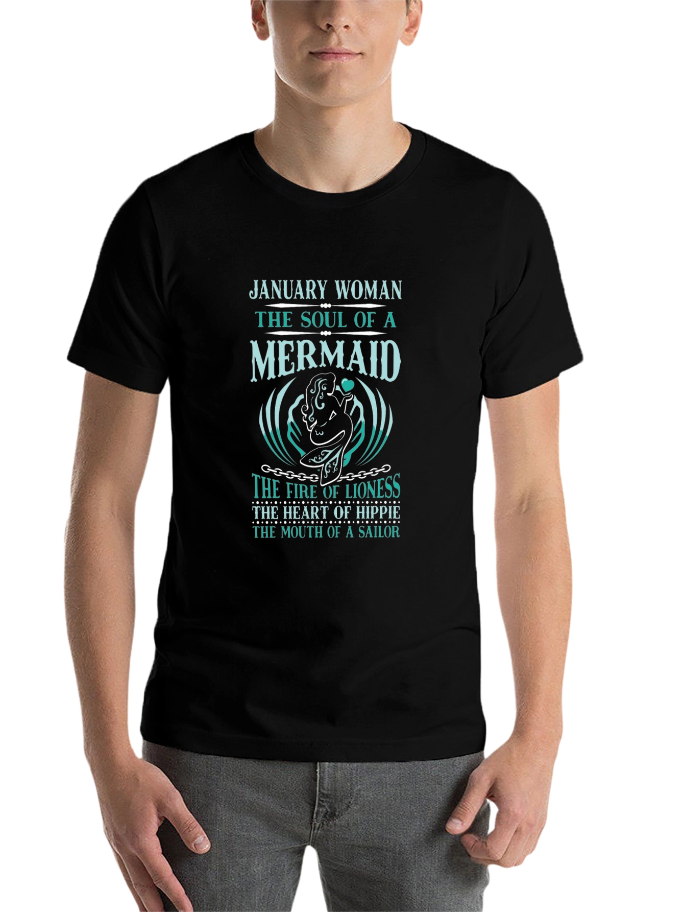 January Woman Mermaid Soul Graphic Tee