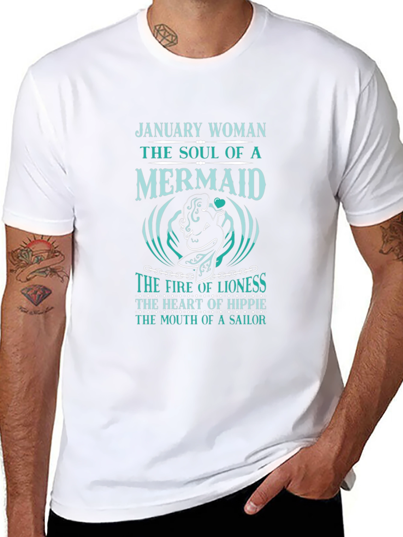 January Woman Mermaid Soul Graphic Tee