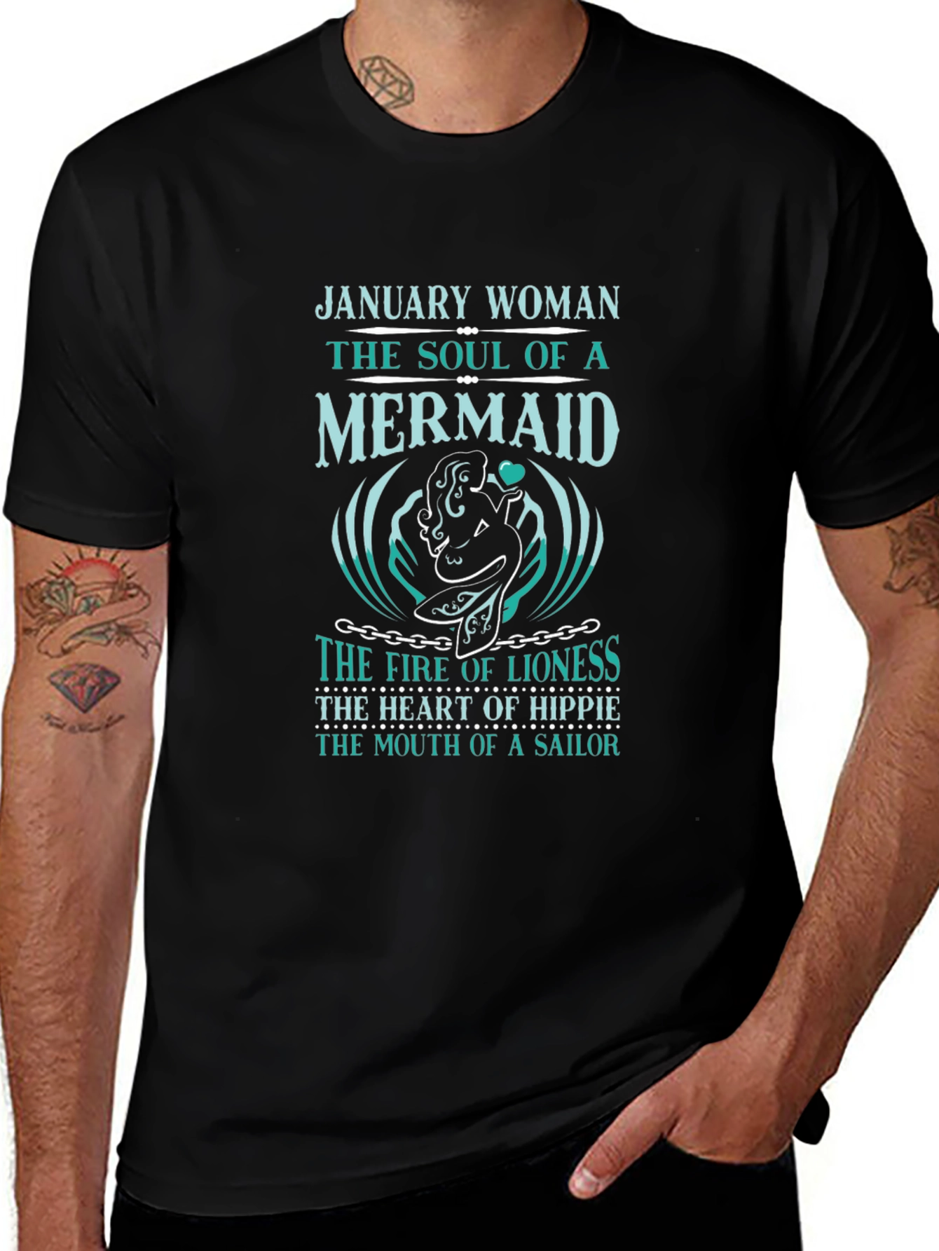 January Woman Mermaid Soul Graphic Tee