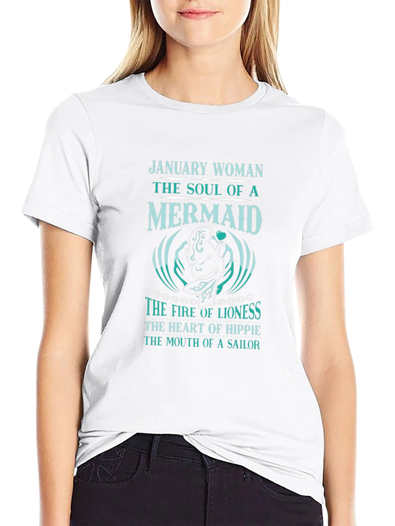 January Woman Mermaid Soul Graphic Tee