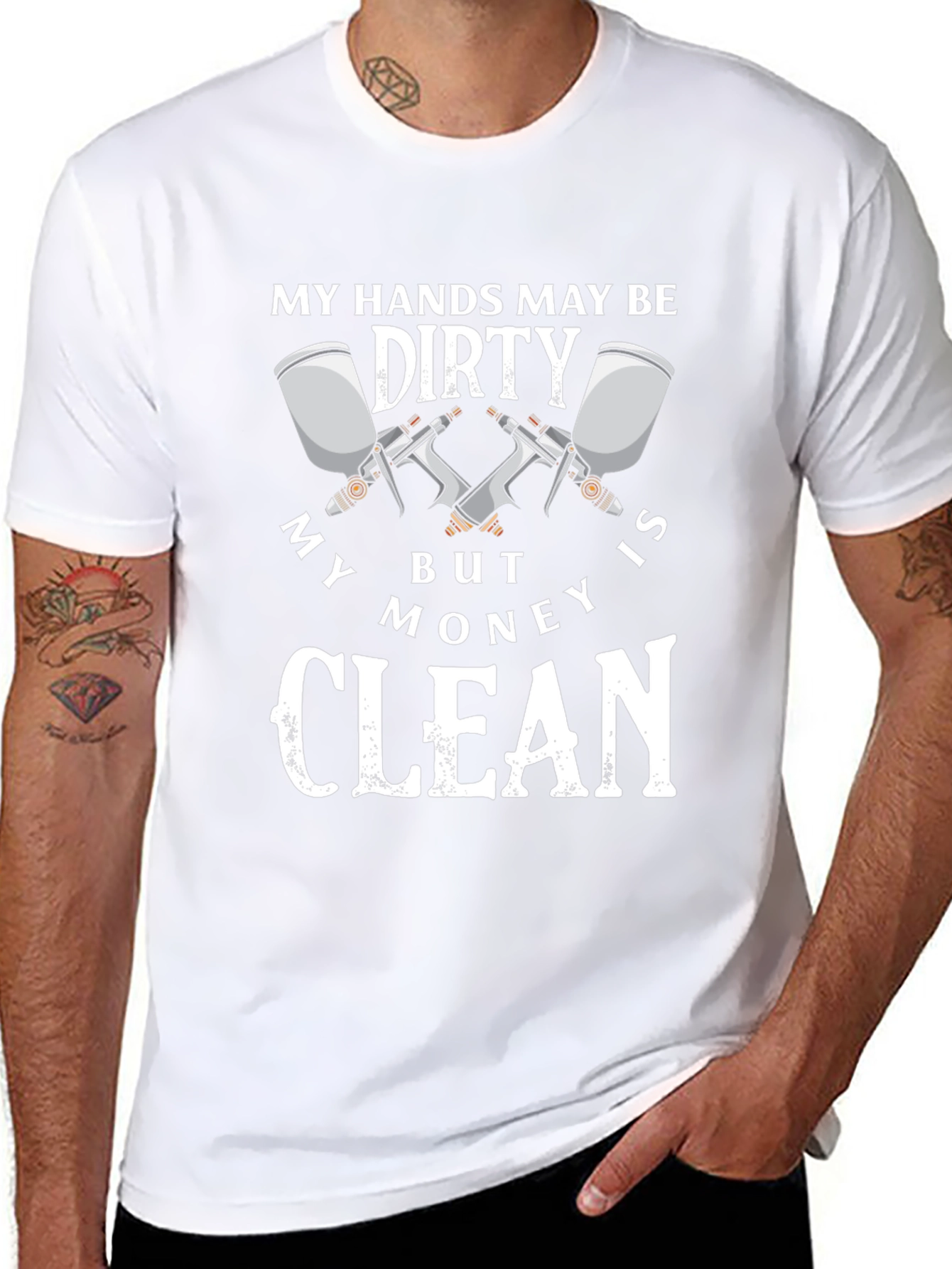 Dirty Hands Clean Money Graphic T-Shirt