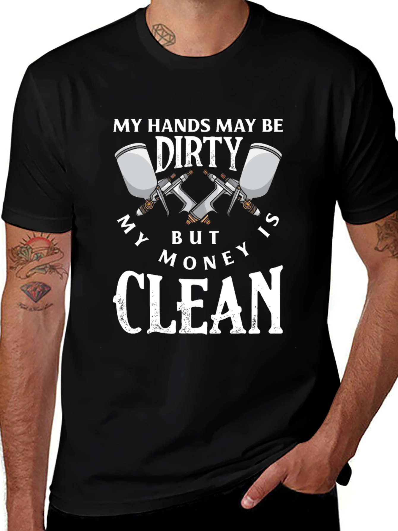Dirty Hands Clean Money Graphic T-Shirt