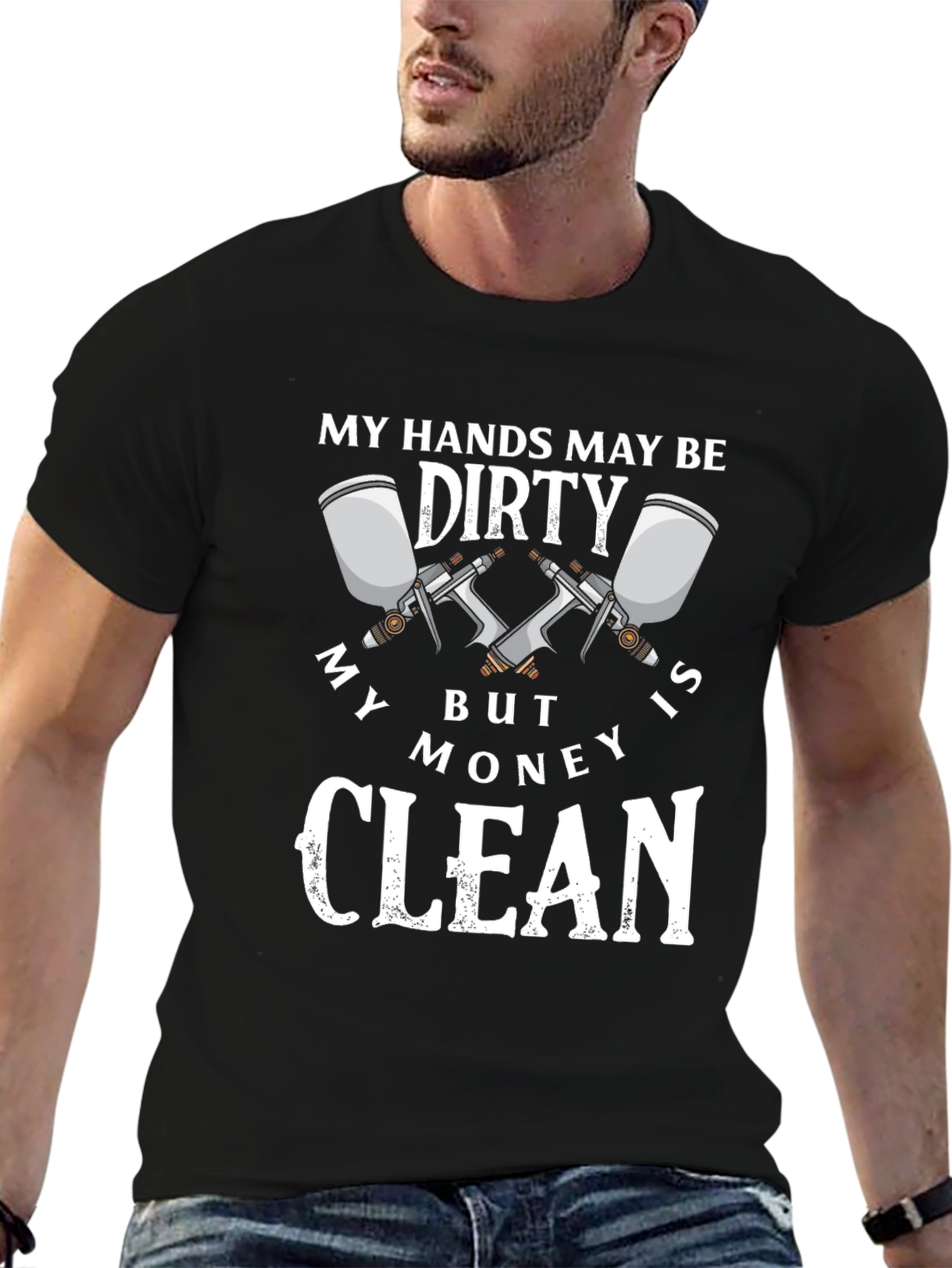 Dirty Hands Clean Money Graphic T-Shirt