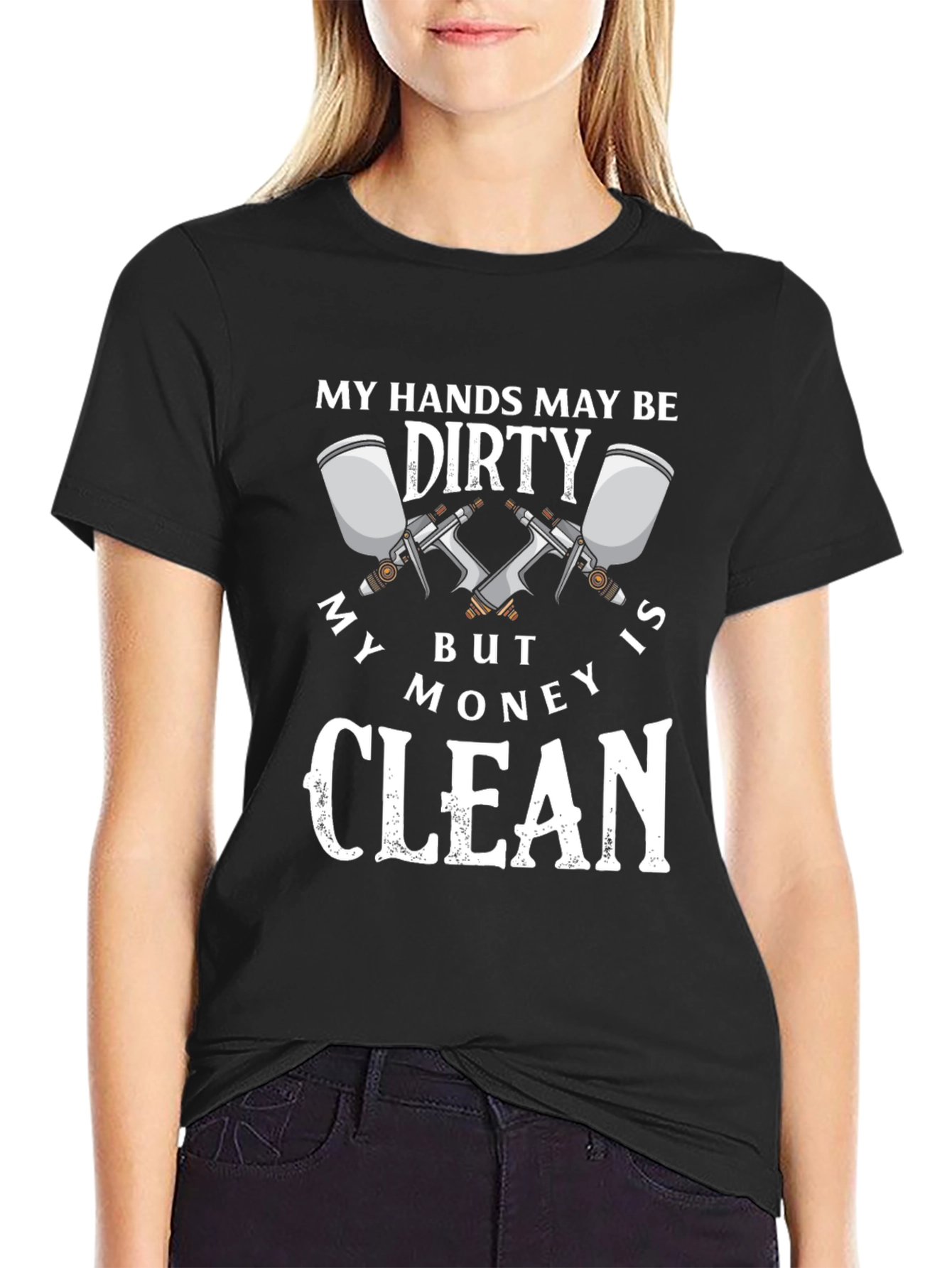 Dirty Hands Clean Money Graphic T-Shirt