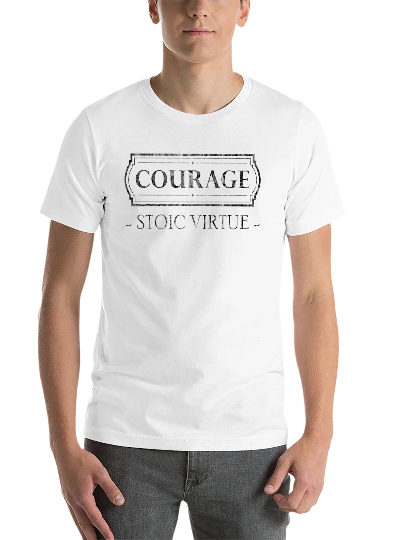 Courage Stoic Virtue Graphic Tee - Unisex T-Shirt