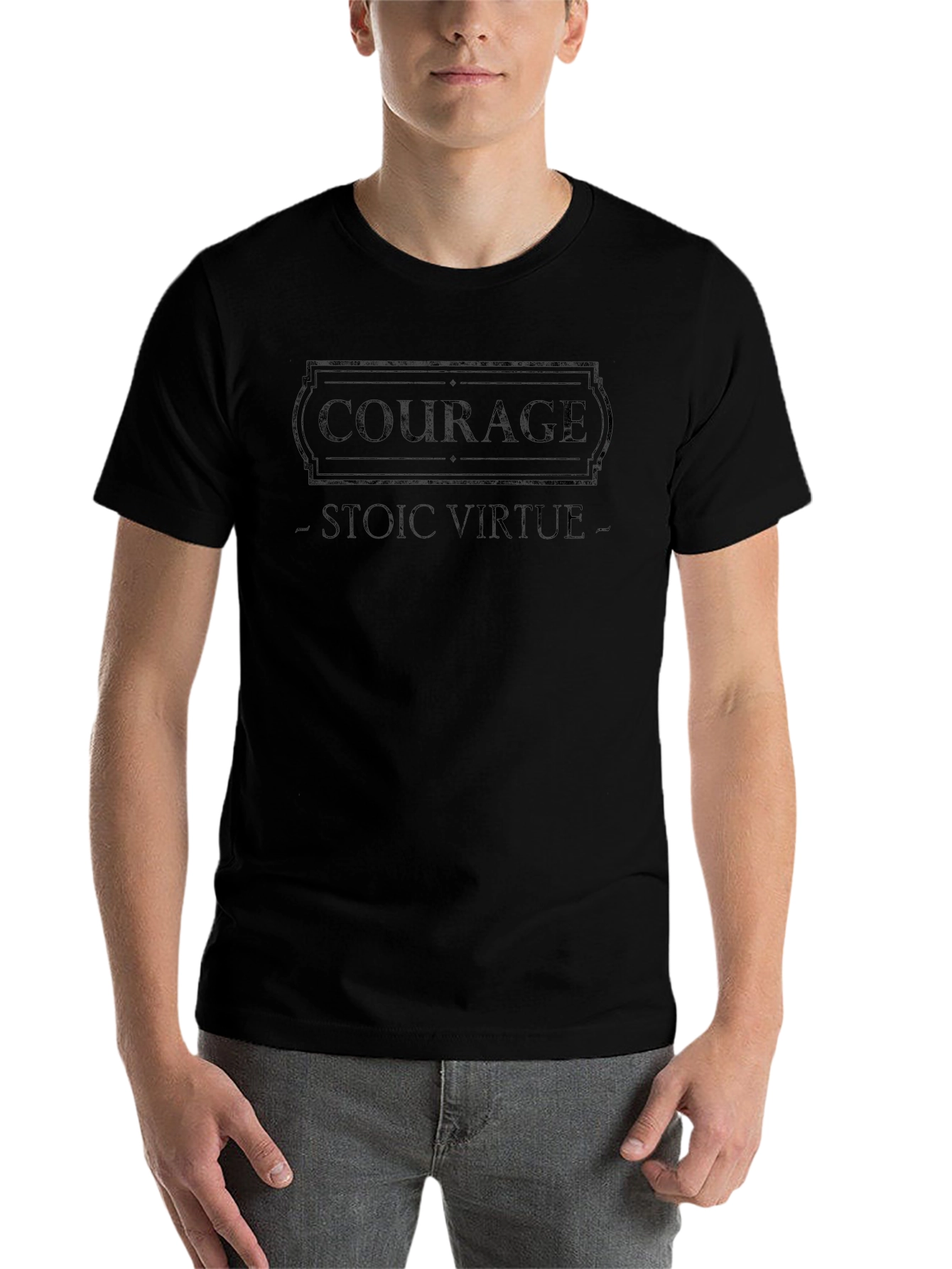 Courage Stoic Virtue Graphic Tee - Unisex T-Shirt