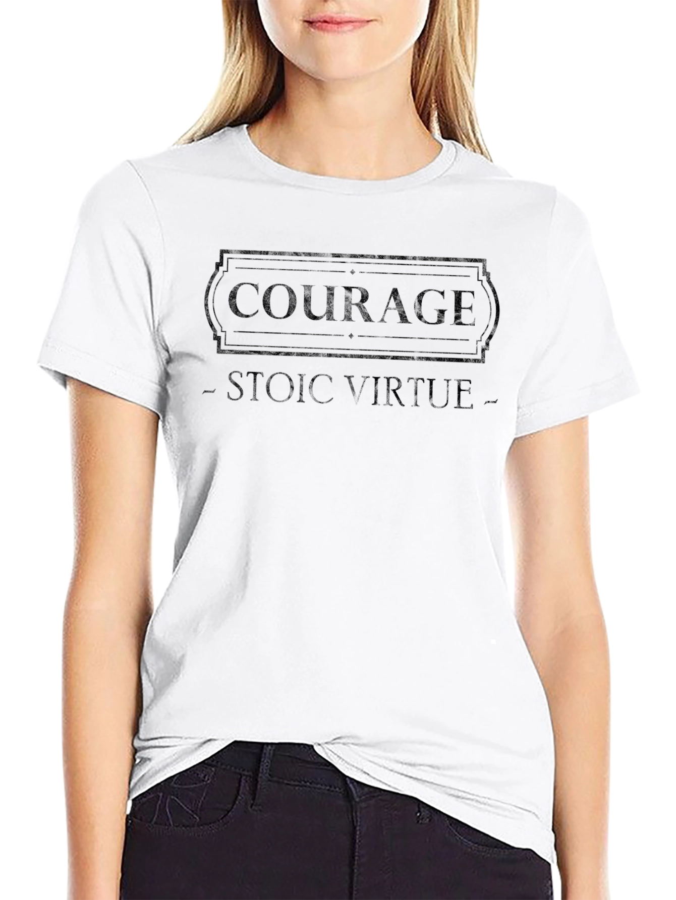 Courage Stoic Virtue Graphic Tee - Unisex T-Shirt