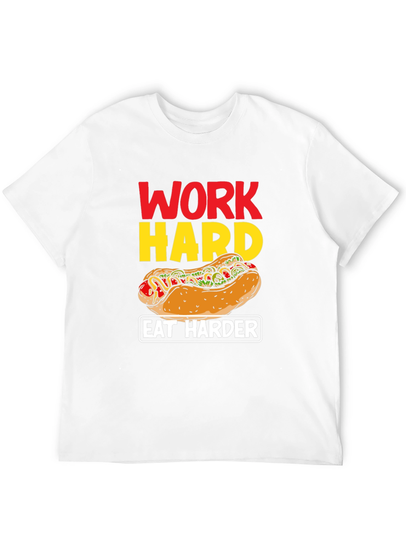 Work Hard Eat Harder Graphic T-Shirt