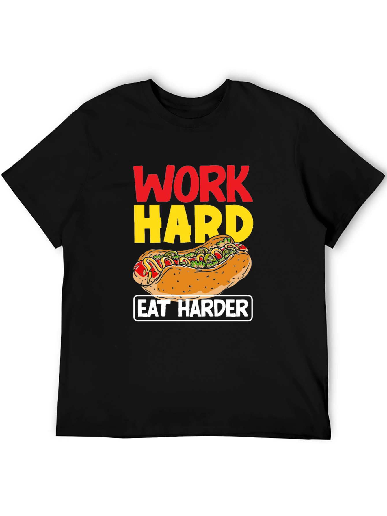 Work Hard Eat Harder Graphic T-Shirt