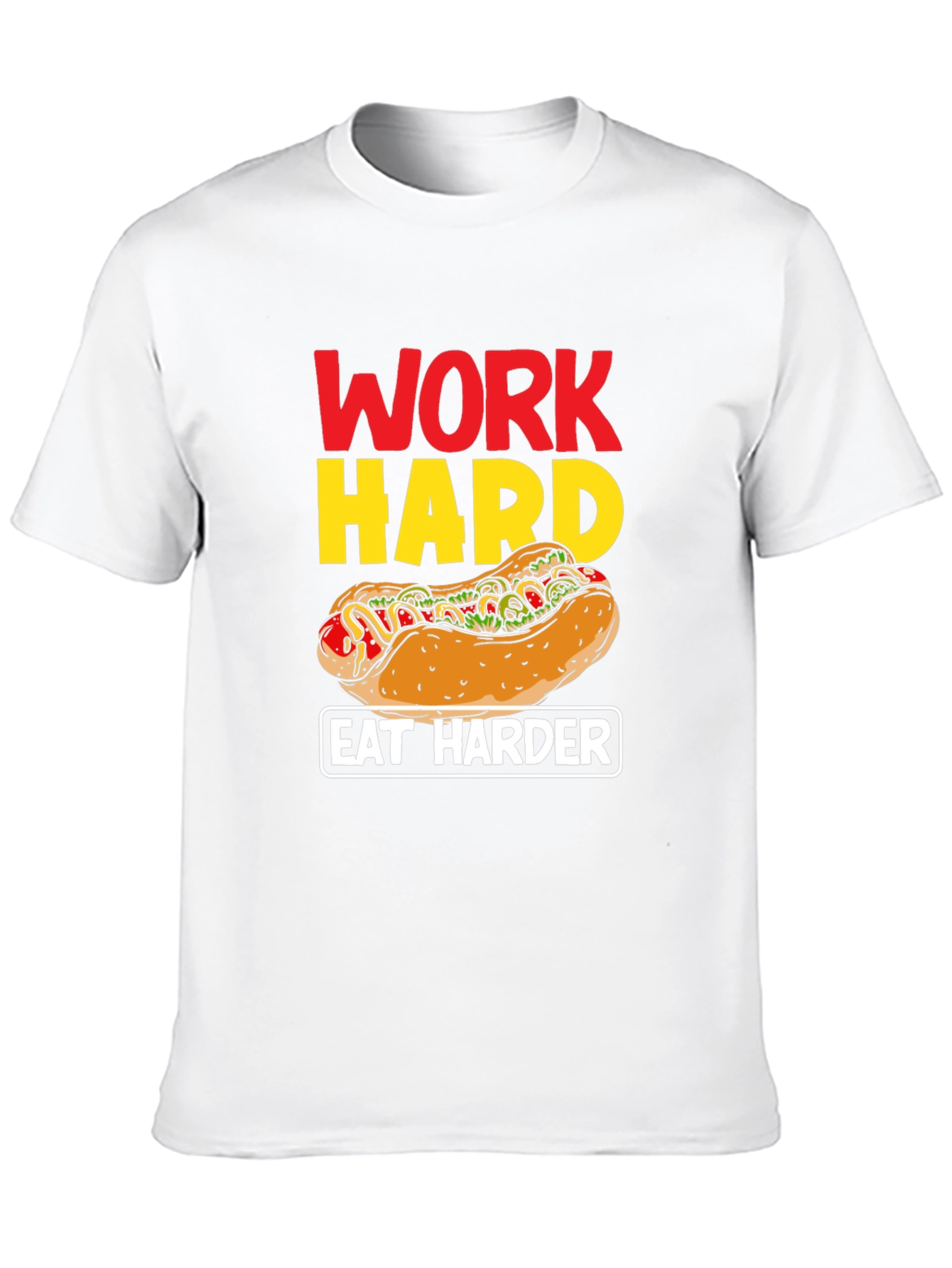 Work Hard Eat Harder Graphic T-Shirt