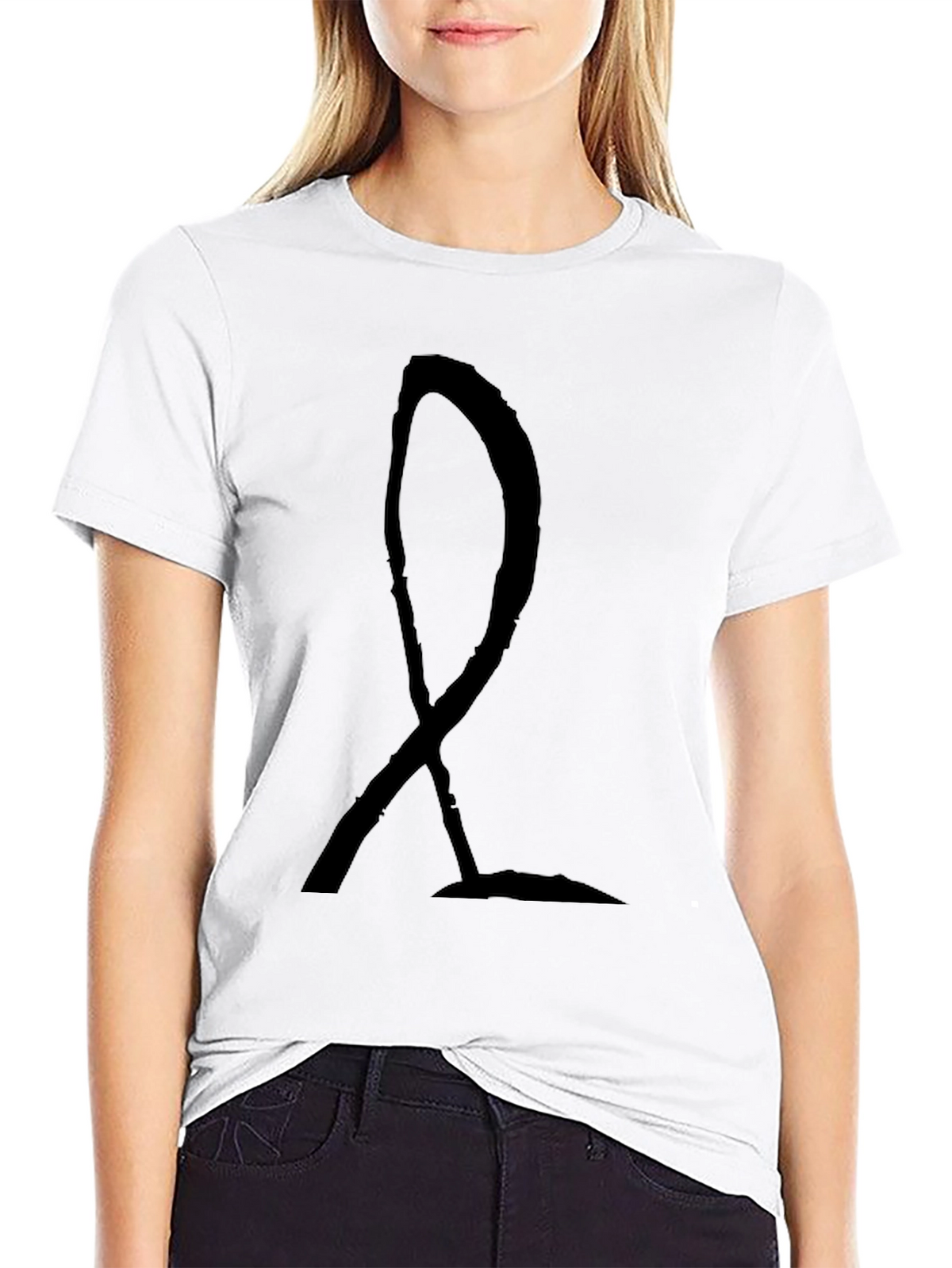 Abstract Symbol Black T-Shirt