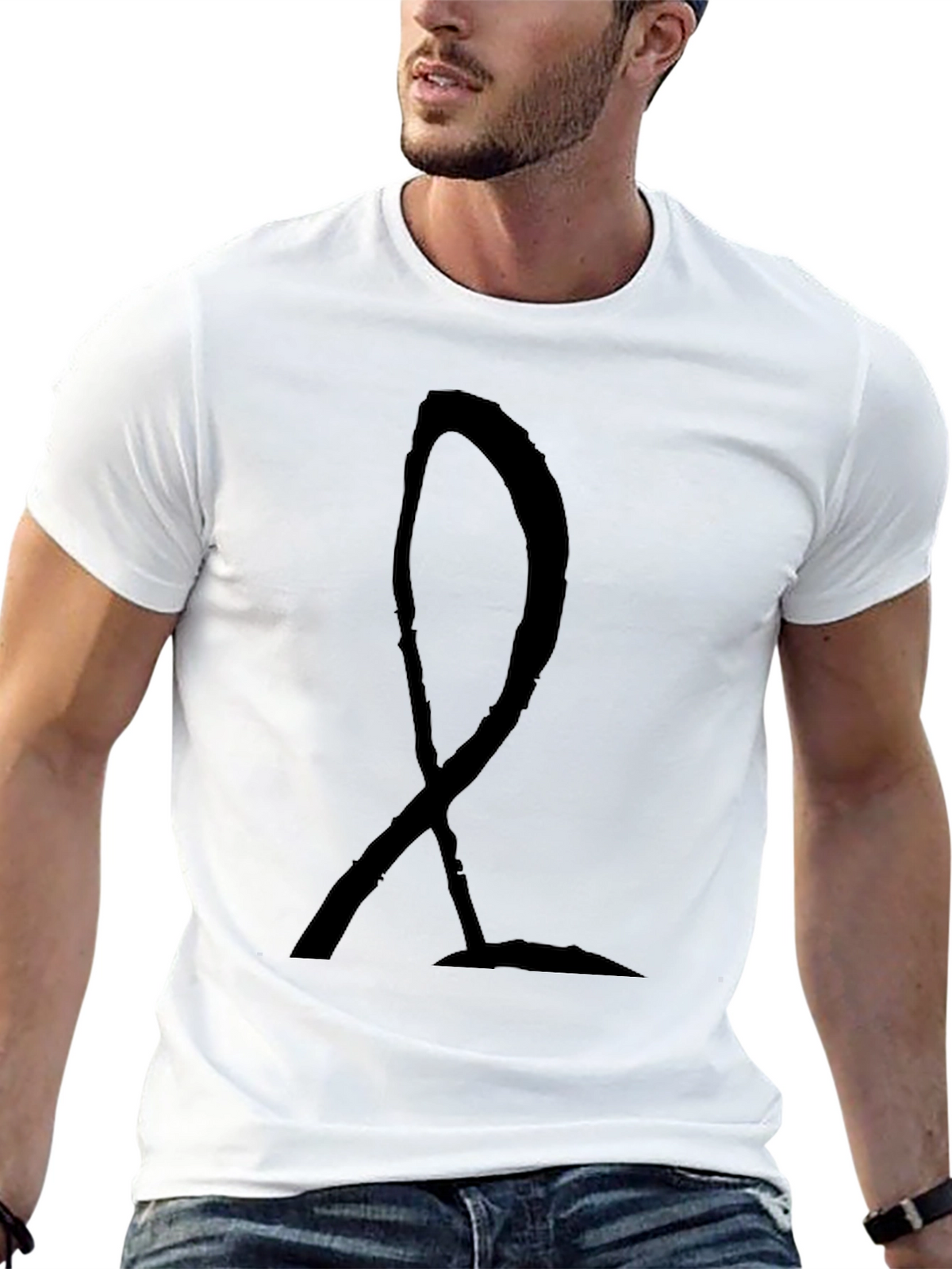 Abstract Symbol Black T-Shirt