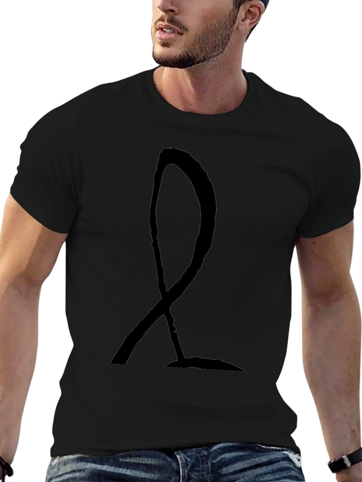 Abstract Symbol Black T-Shirt