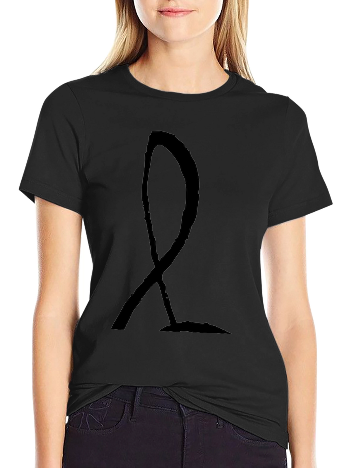 Abstract Symbol Black T-Shirt