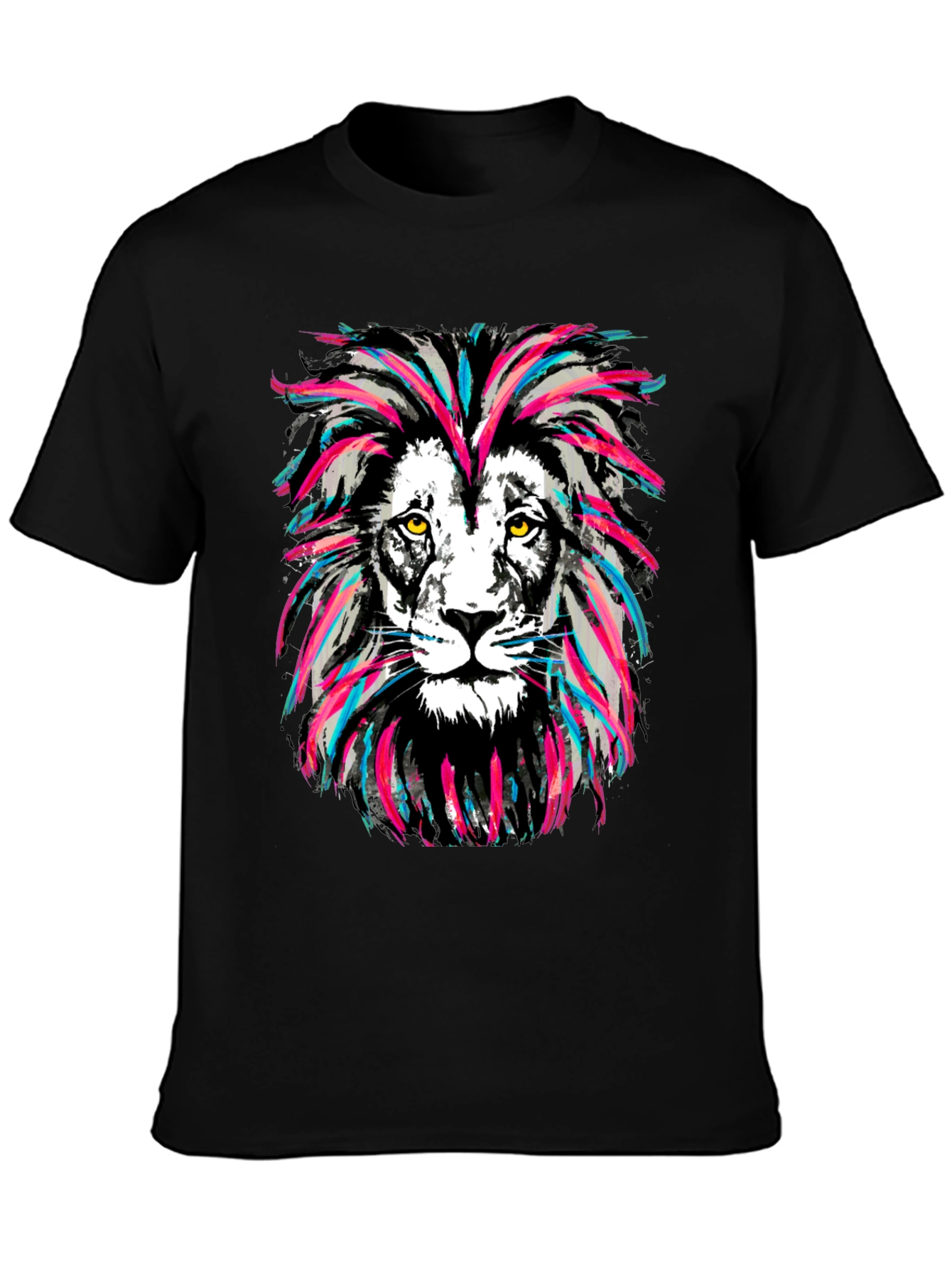 Lion Head Graphic Print Tee