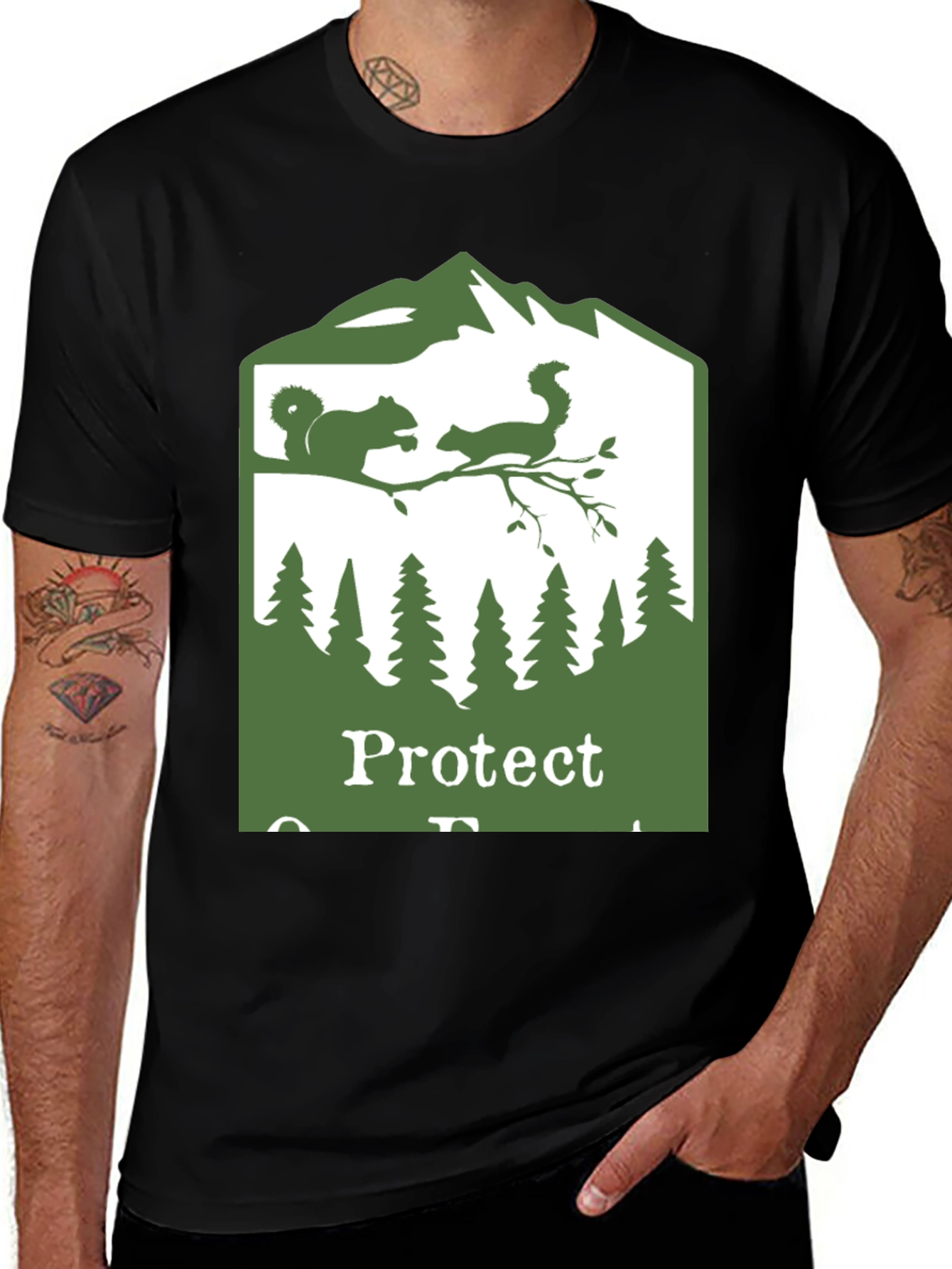 Protect Our Forests Black T-Shirt