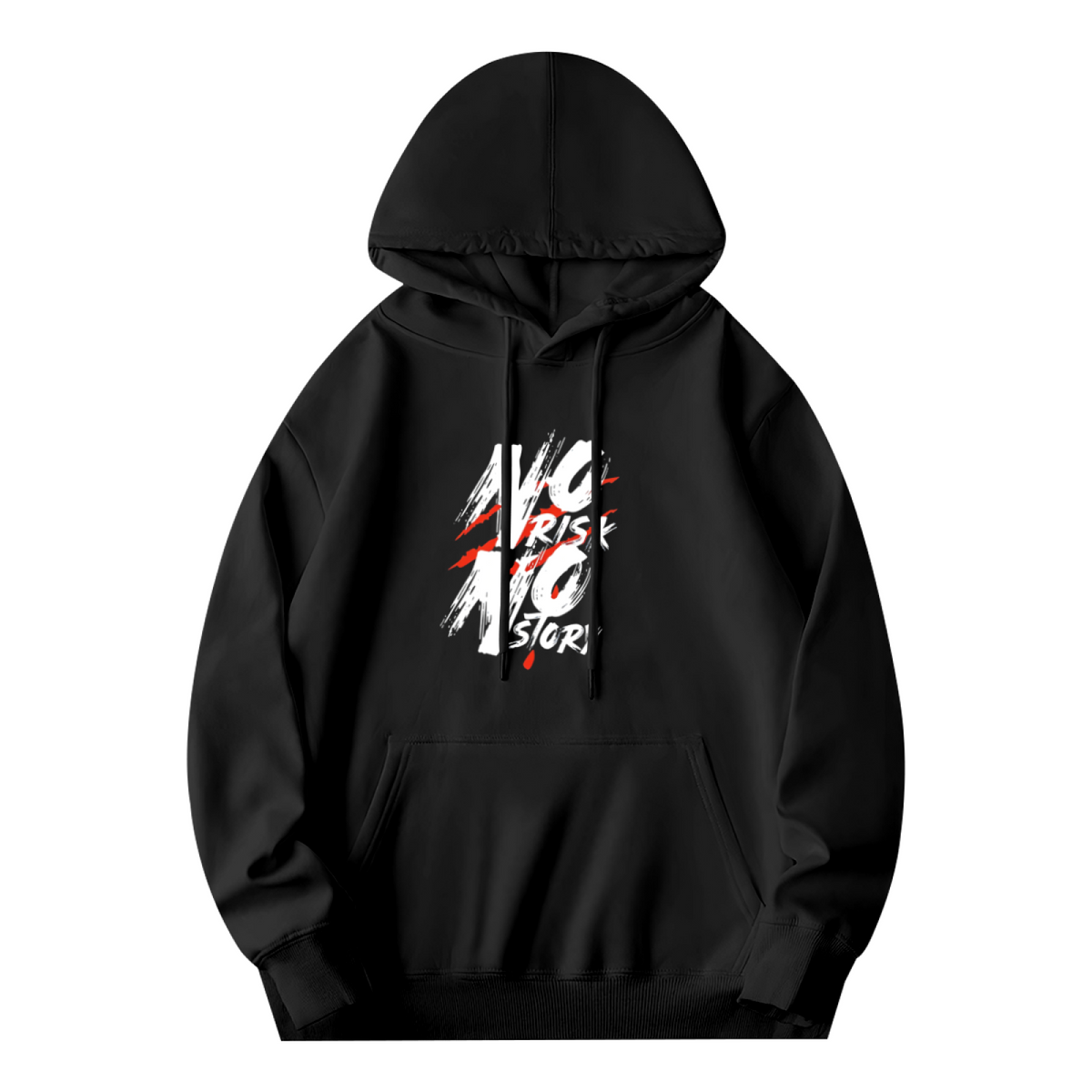 No Pain No Story Motivational Grunge Art Hoodie