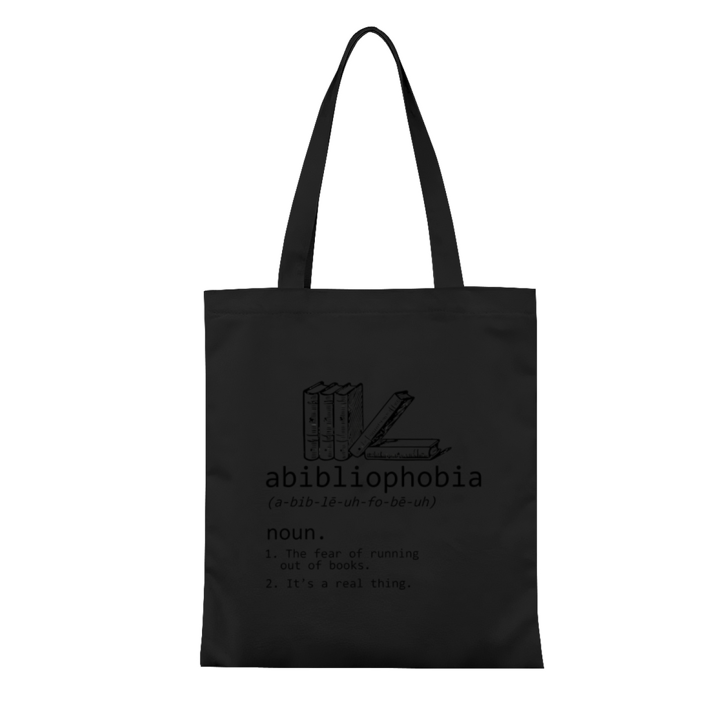 Bibliophile Definition Art Canvas Bag | Unique Book Fan Thickened Student Tote