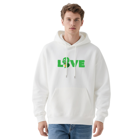 LOVE Monster Character Cute Graphic Hoodie - Fun Love Design Pullover Sweatshirt