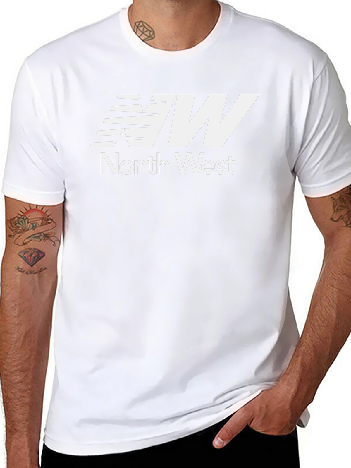 North West Graphic Tee - Stylish Black T-Shirt
