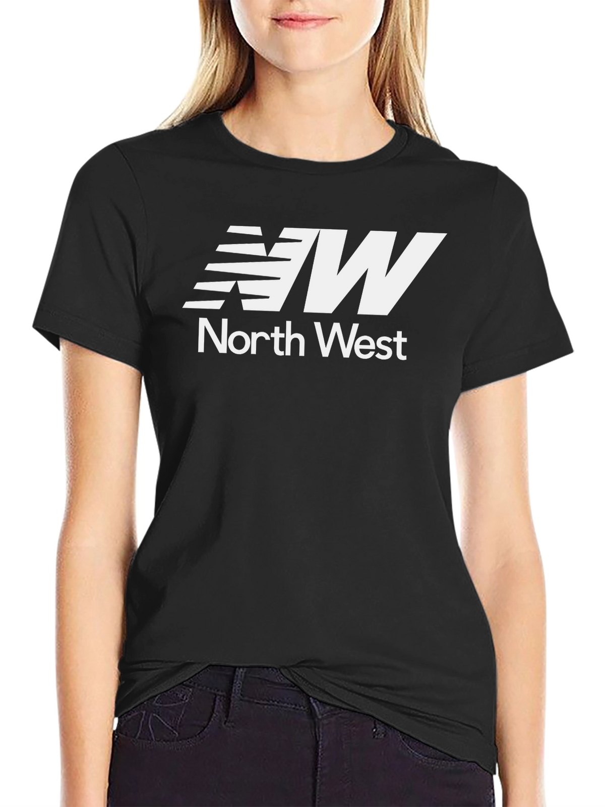 North West Graphic Tee - Stylish Black T-Shirt