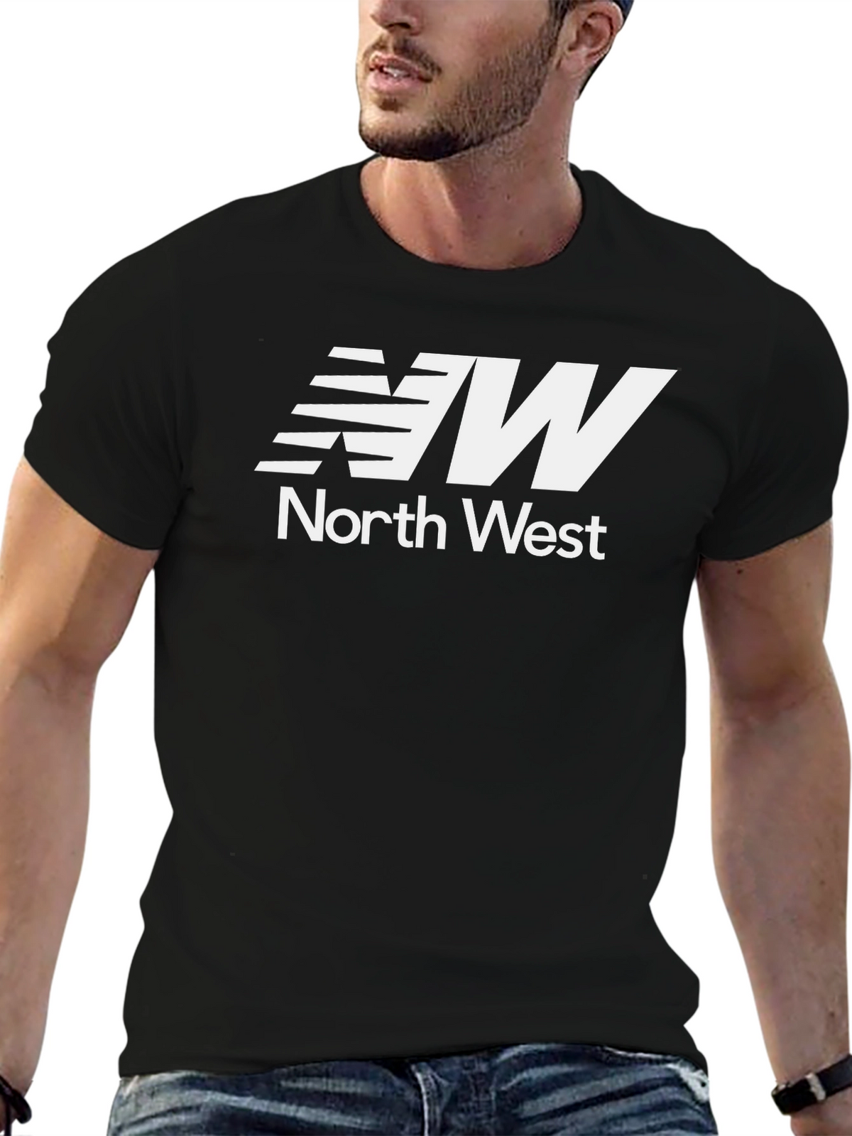 North West Graphic Tee - Stylish Black T-Shirt