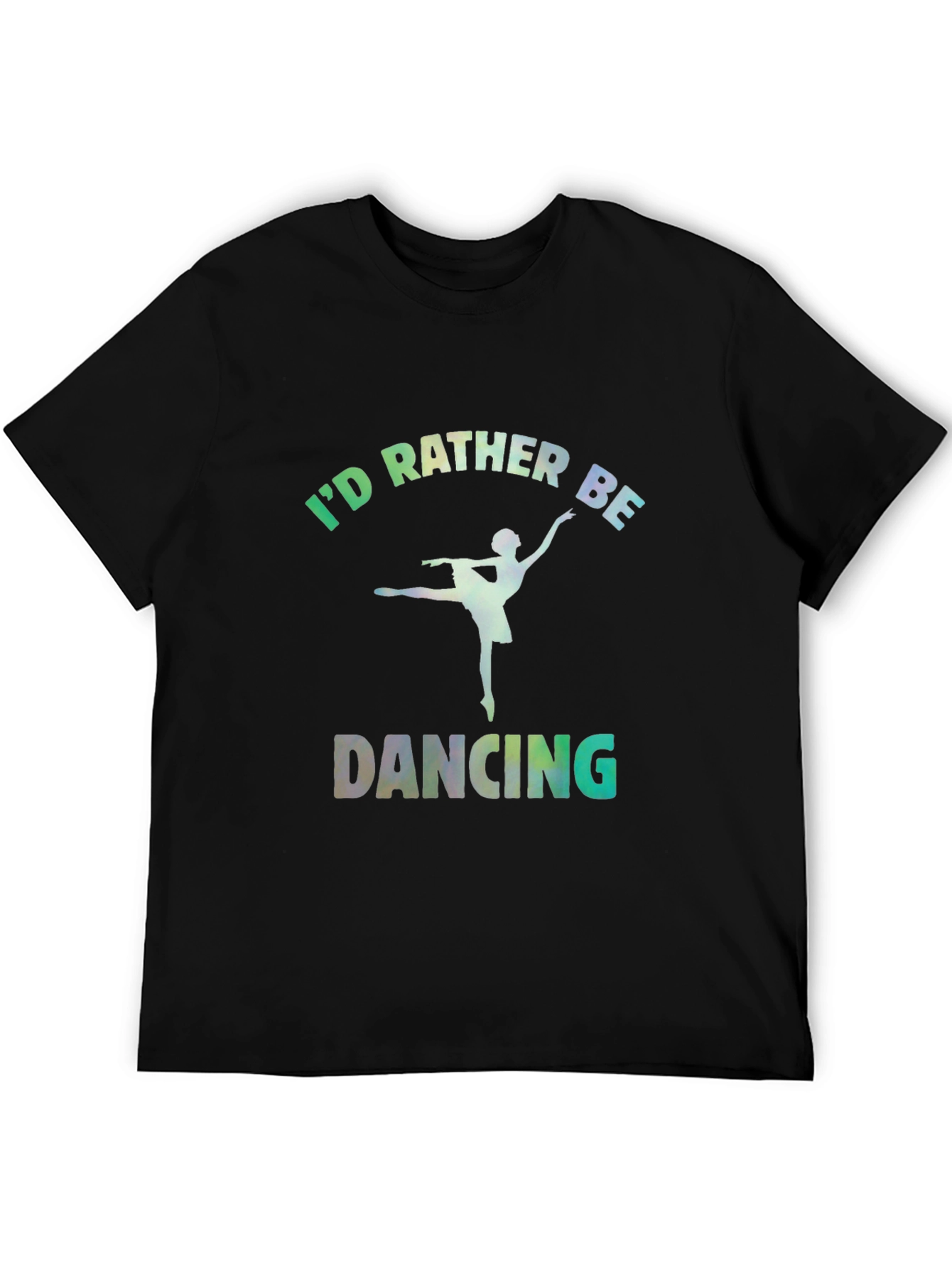 Id Rather Be Dancing Graphic Tee - Black