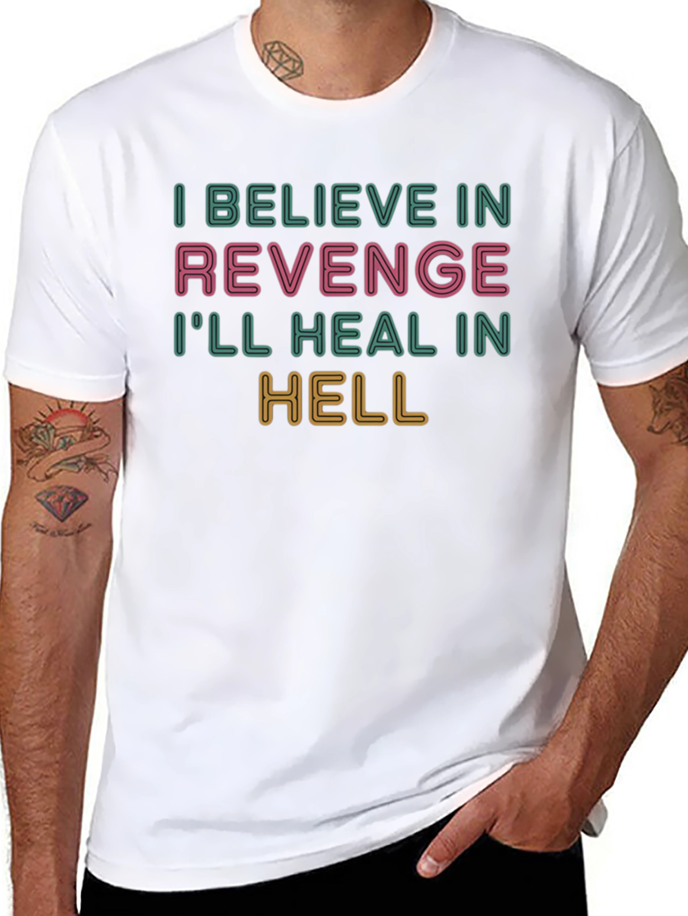 Revenge Graphic T-Shirt - Ill Heal in Hell