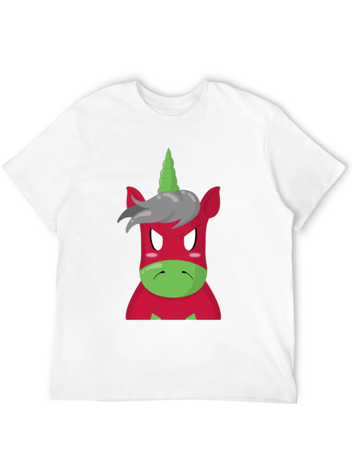 Angry Unicorn Graphic Tee - Black