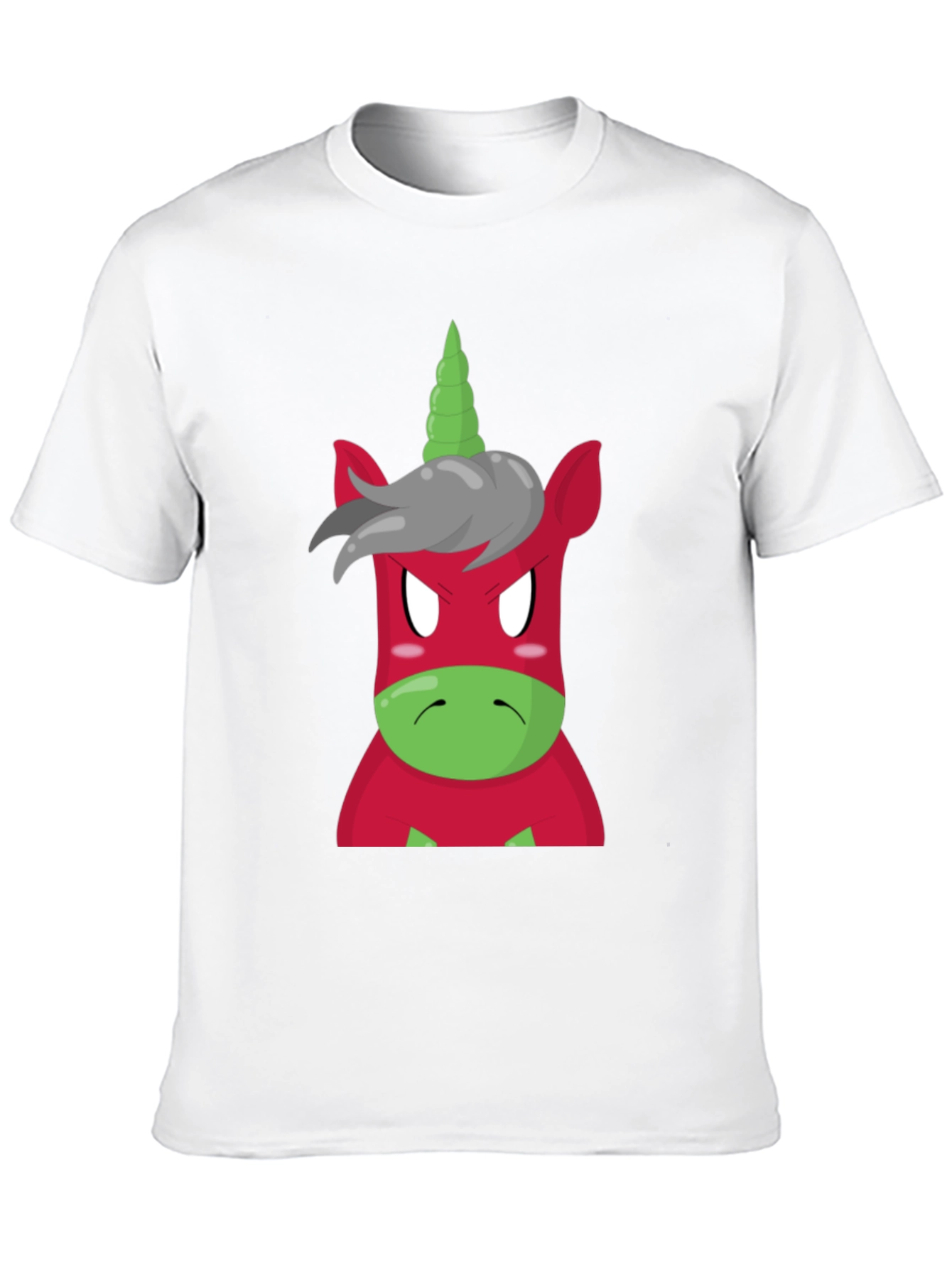 Angry Unicorn Graphic Tee - Black
