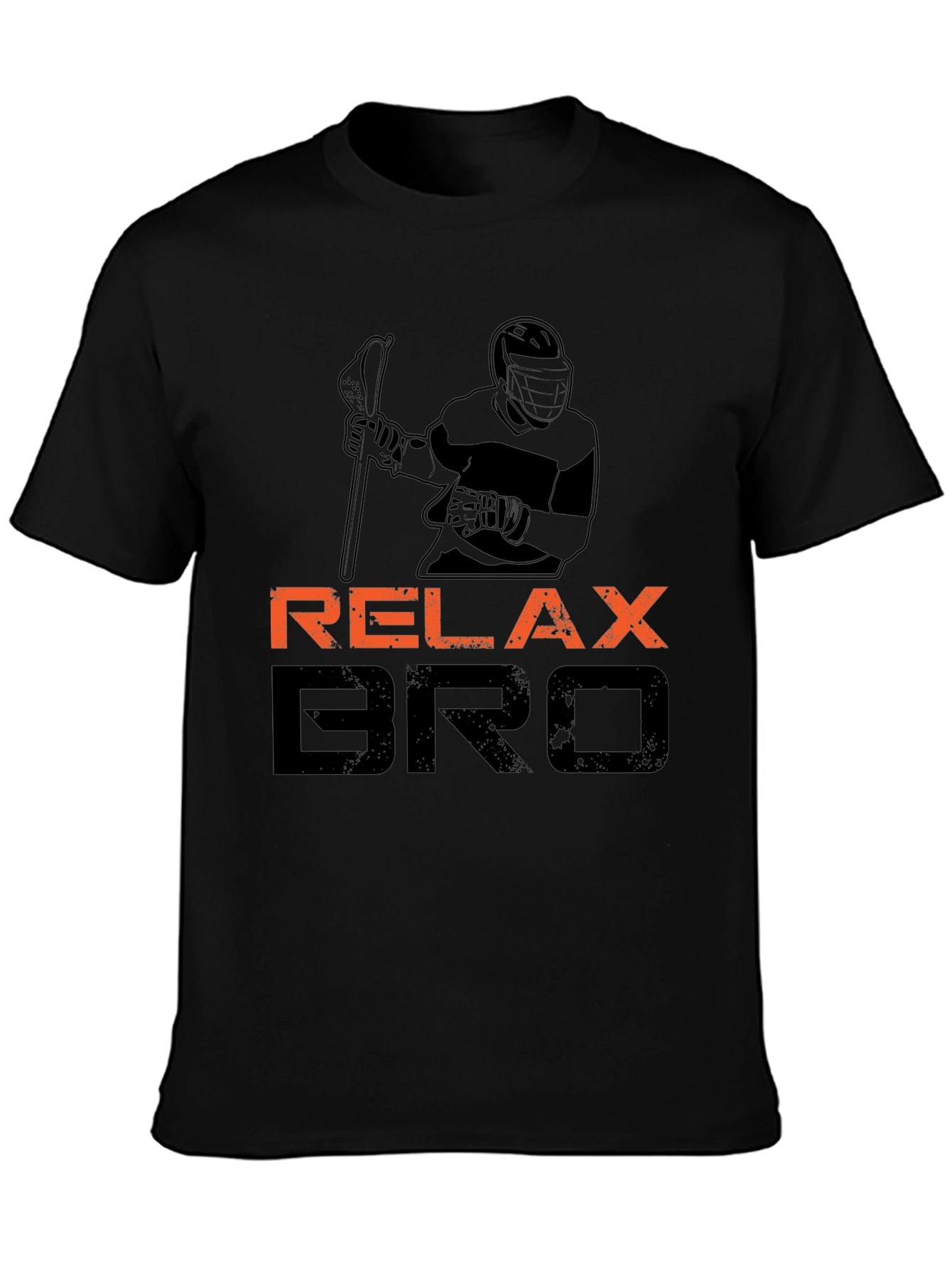 Relax Bro Lacrosse T-Shirt - Black