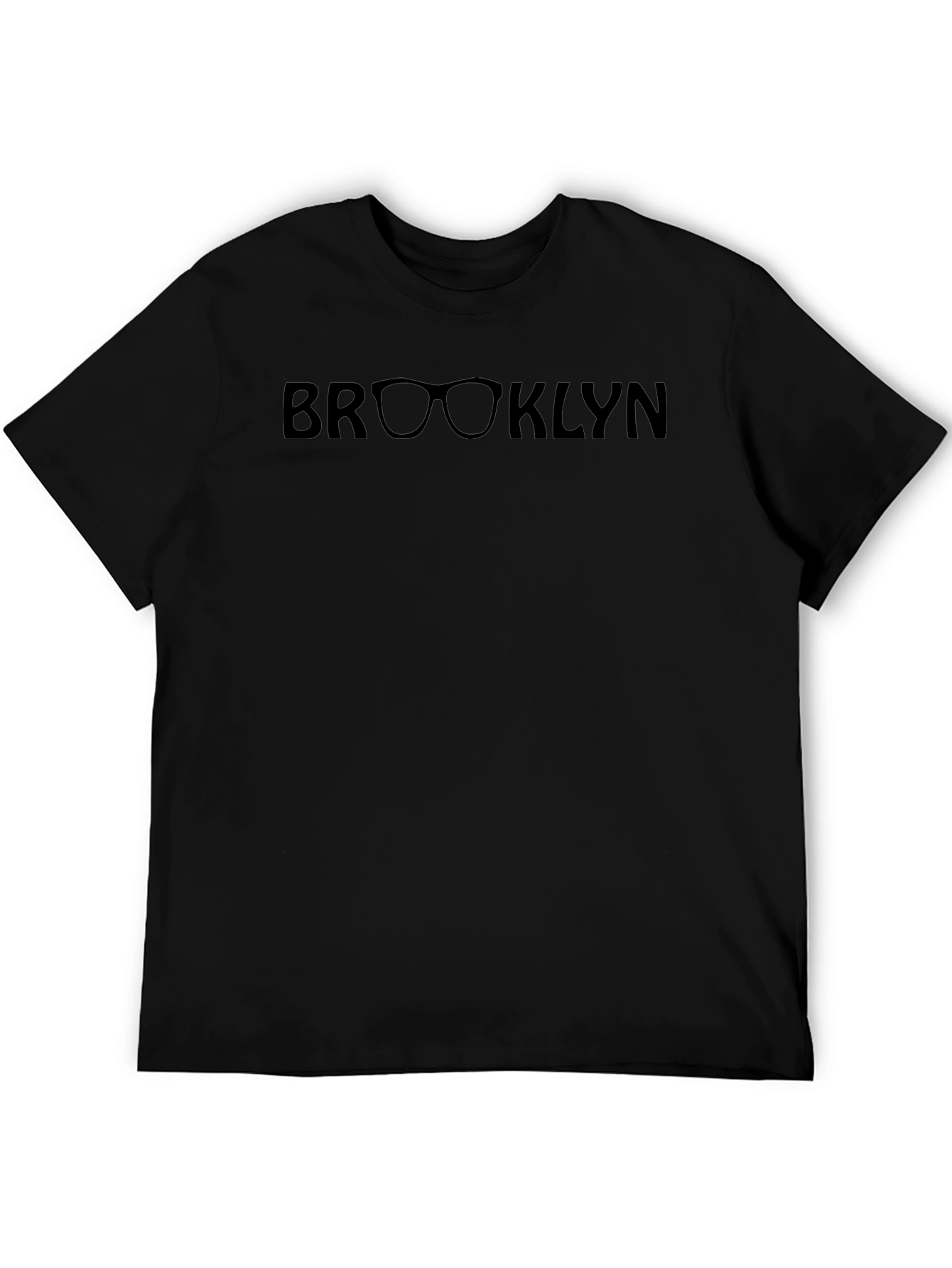 Brooklyn Glasses Graphic T-Shirt - Black