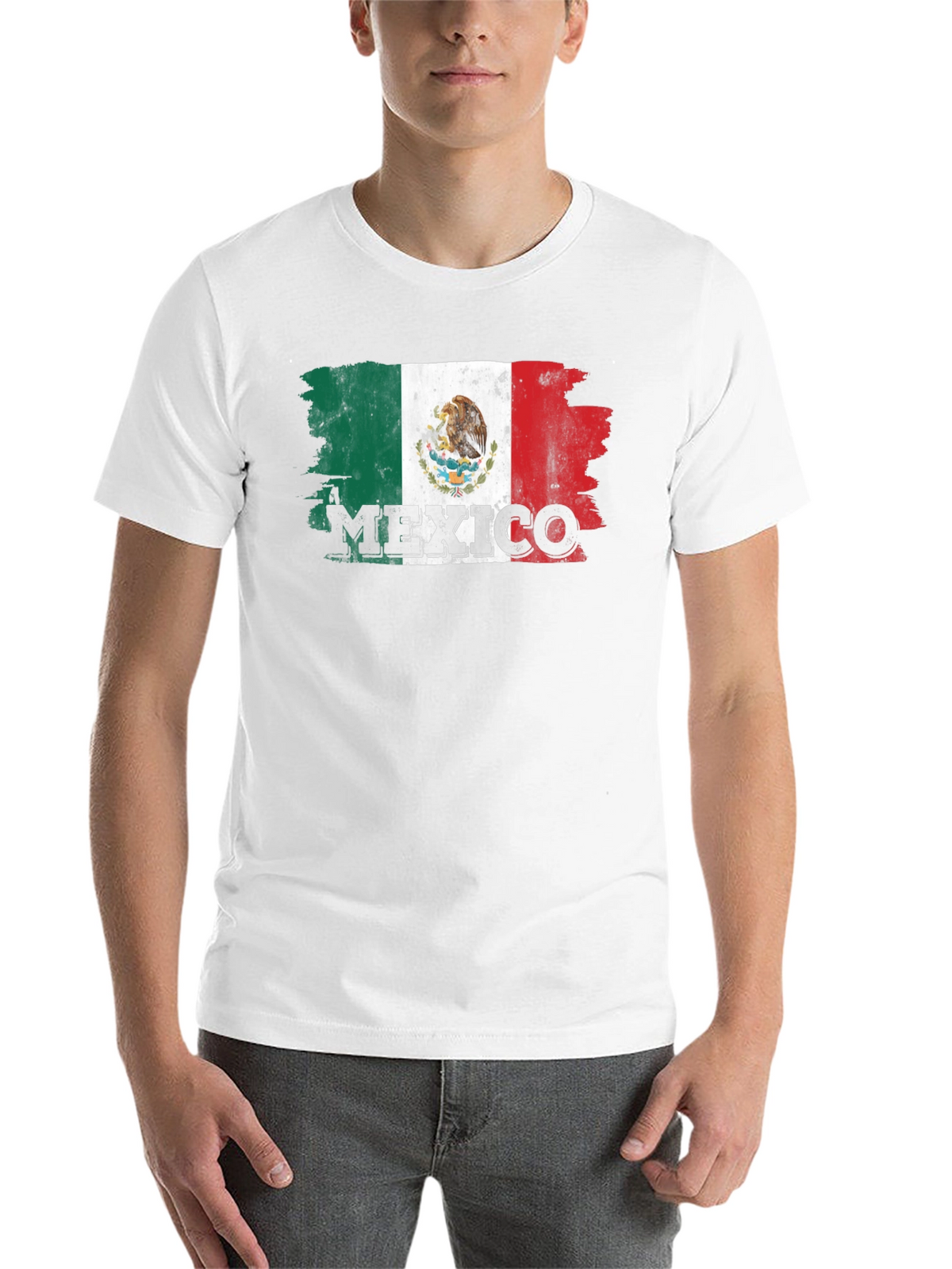 Mexico Flag T-Shirt - Distressed Graphic Tee