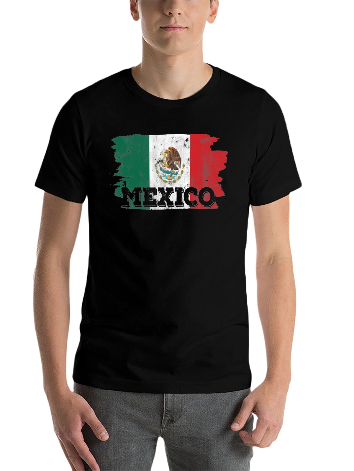 Mexico Flag T-Shirt - Distressed Graphic Tee