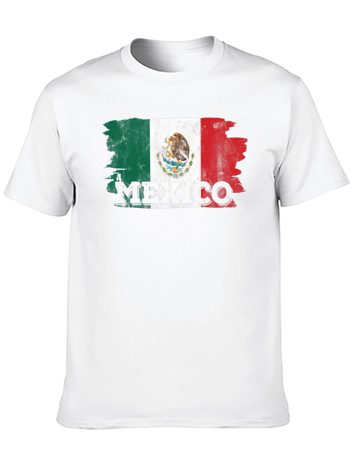 Mexico Flag T-Shirt - Distressed Graphic Tee